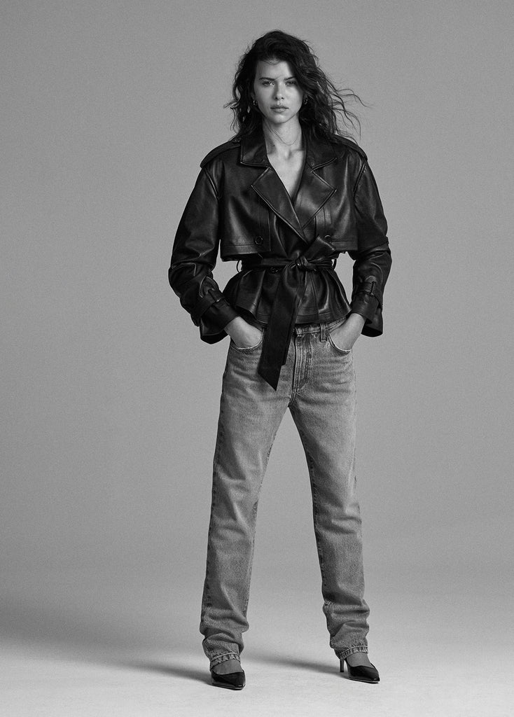THE CROPPED LEATHER CHARLES TRENCH | Favorite Daughter