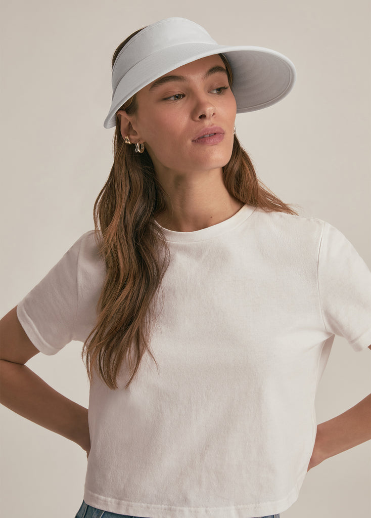 VISOR WITH EMBROIDERED LOGO | Favorite Daughter display picture 3