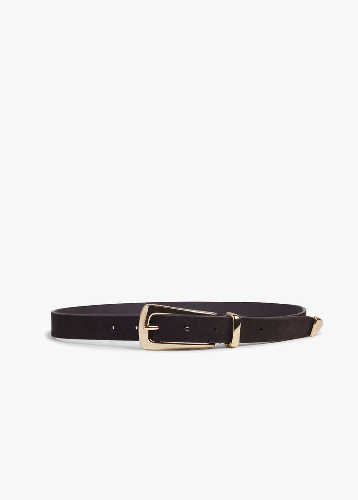 Chocolate Molly Suede Belt