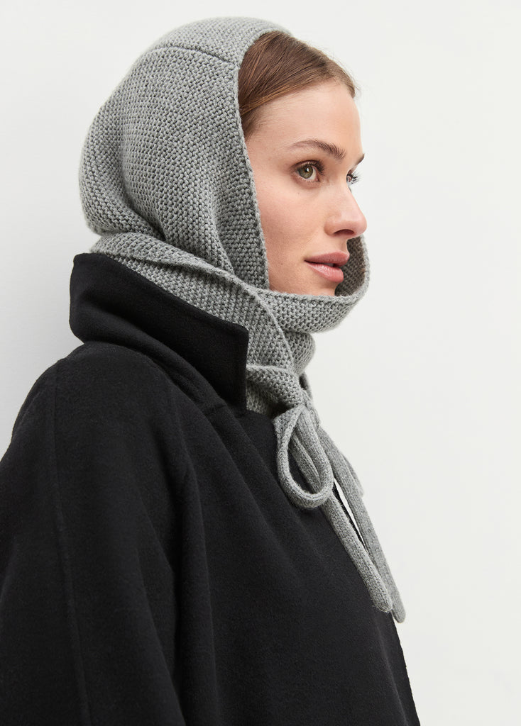 Cozy Grey Heather Hooded Scarf | women's Scarfs | Favorite Daughter
