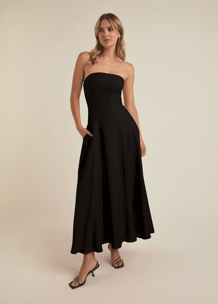 ●depound● ribbon dress black DP2436OP011MBBS BOW PINAFORE DRESS - Black | ZARA United States