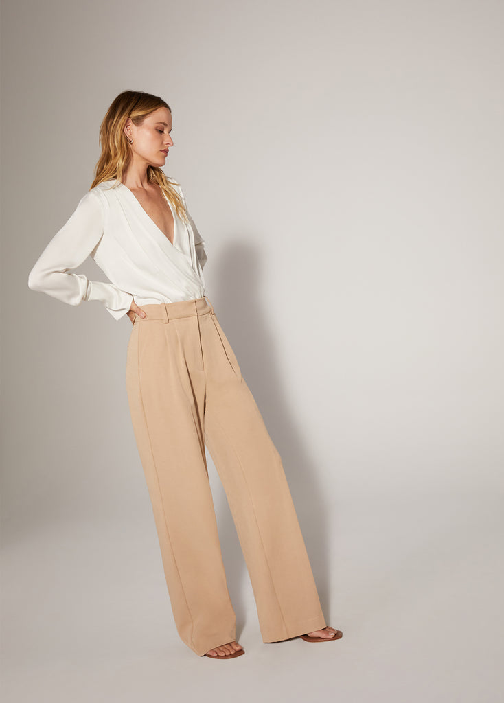 Valentina Wide Leg Dress Pant - Pink