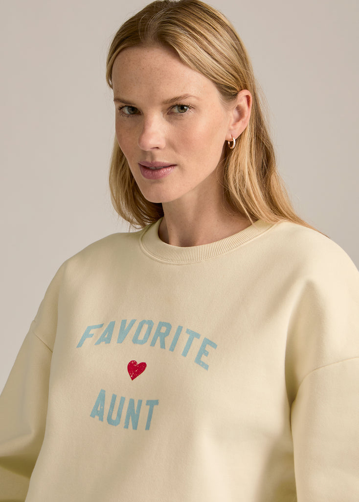 The Collegiate Sweatshirt - Burgundy & Gardenia  | Favorite Daughter