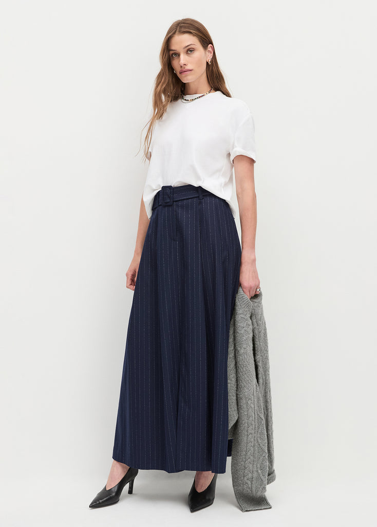 The Peggy Skirt Navy Spot