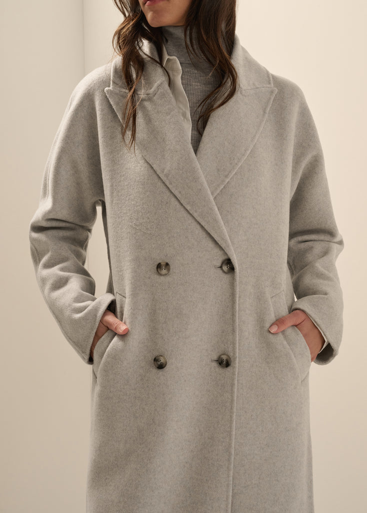 The Luca Coat in Light Gray | Women's Trench Coats | Favorite Daughter