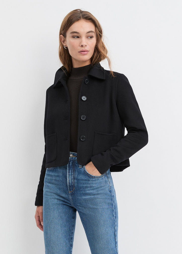 Black Friday Wool Jacket | The Annabel Cropped Black Holiday Deal