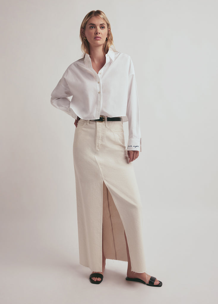 The Ex-boyfriend Oatmeal Stripe Shirt