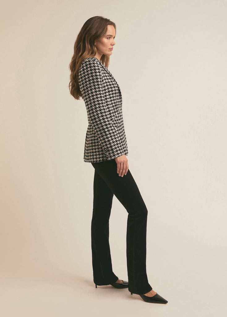 ジャケット O BIANI Houndstooth blazer White/Black II872WO2179 AbbeyGlass-Ecom-0725-Final-