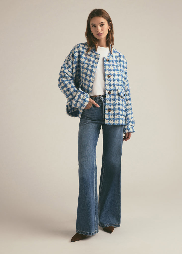 ブルゾン Msgm Houndstooth Tweed Jacket Double Breasted Tweed Jacket - FINAL SALE – Samantha Ogilvie