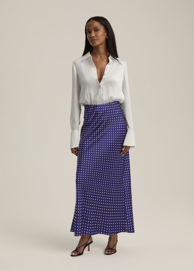 【PORTERNA】Wish Long Skirt Amazon.com: WDIRARA Women's Split Thigh Front Satin High