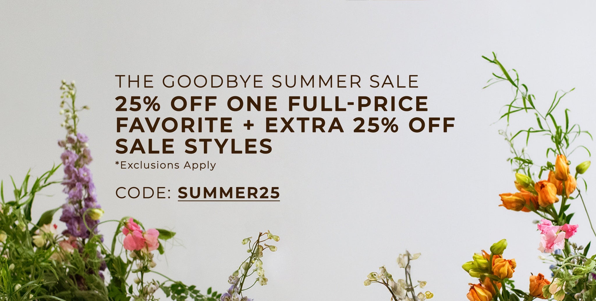 25% OFF SWEATERS WITH SUMMER25