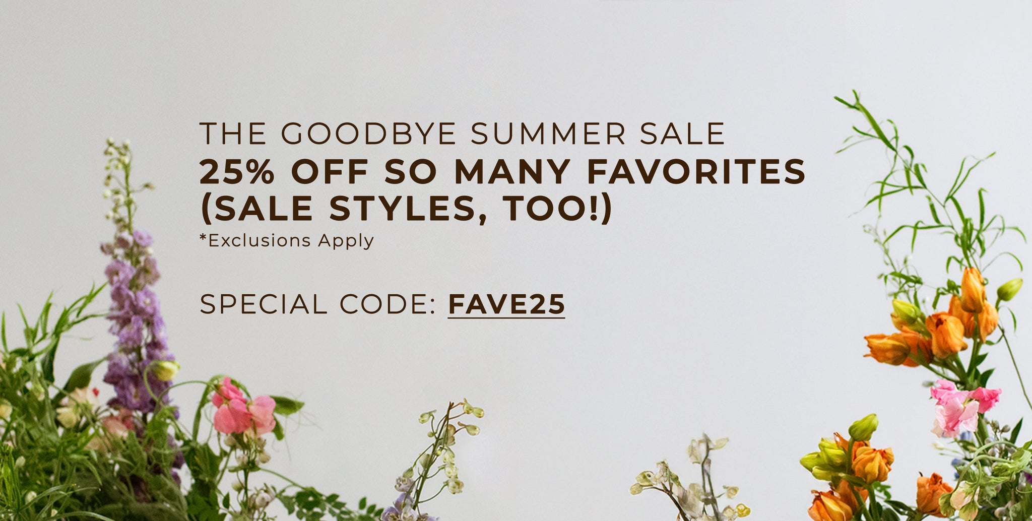 25% OFF DENIM WITH FAVE25