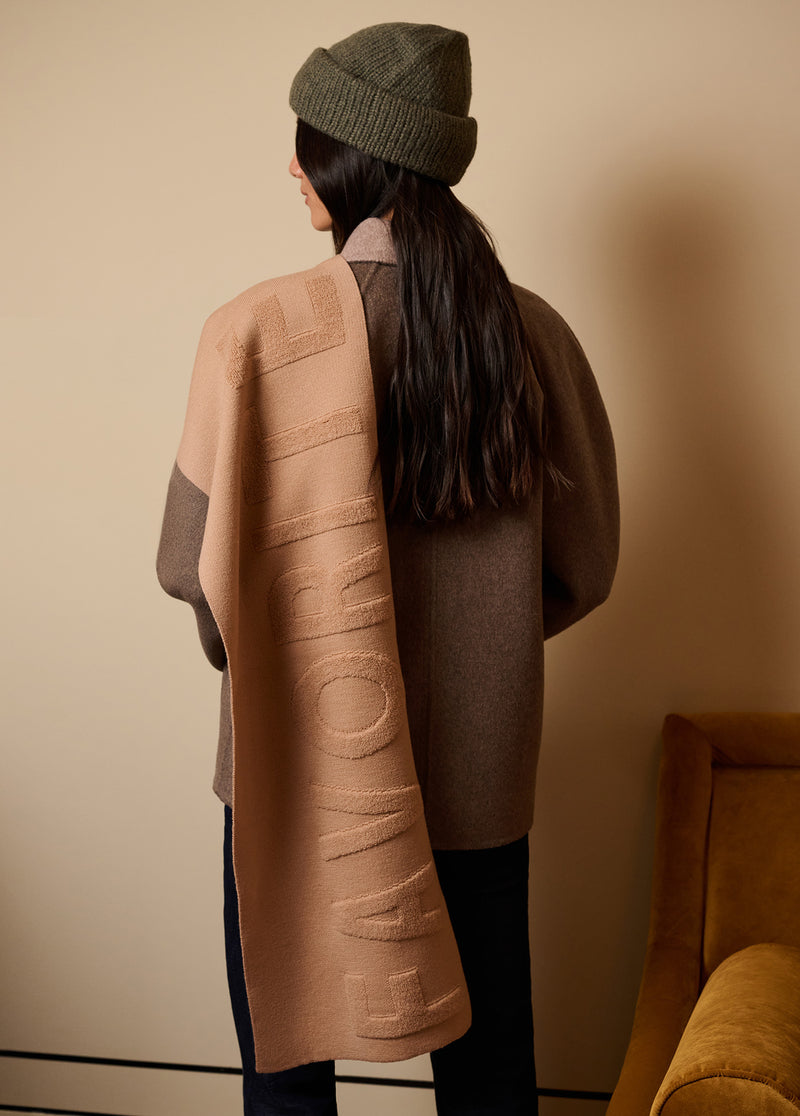 THE FUZZY LOGO SCARF