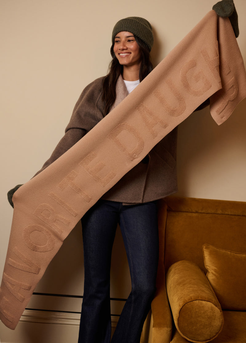 THE FUZZY LOGO SCARF