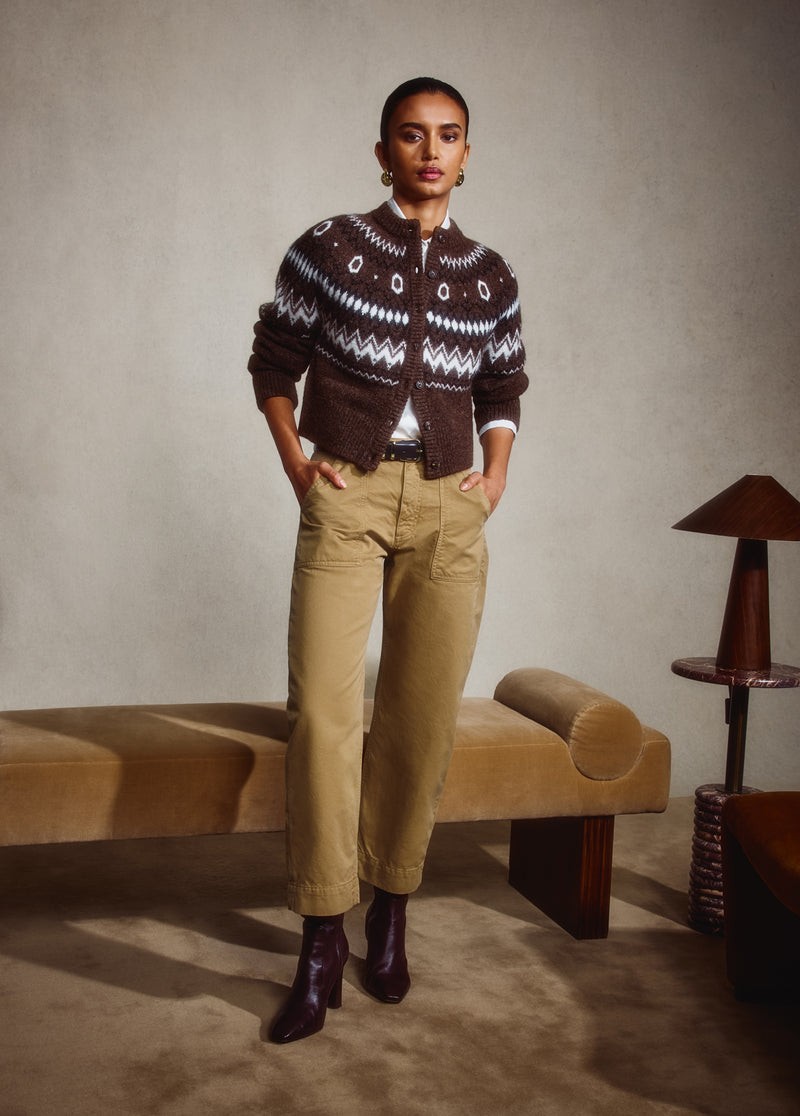 THE CROPPED CHALET CARDIGAN