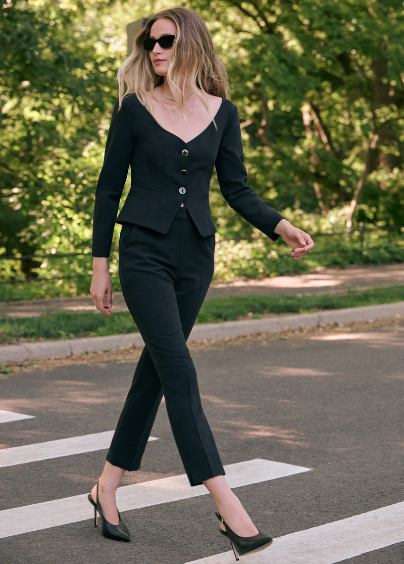 petite cigarette trousers Women's Pants waisted pants crafted in a twill Favorite Daughter The Favorite Cigarette