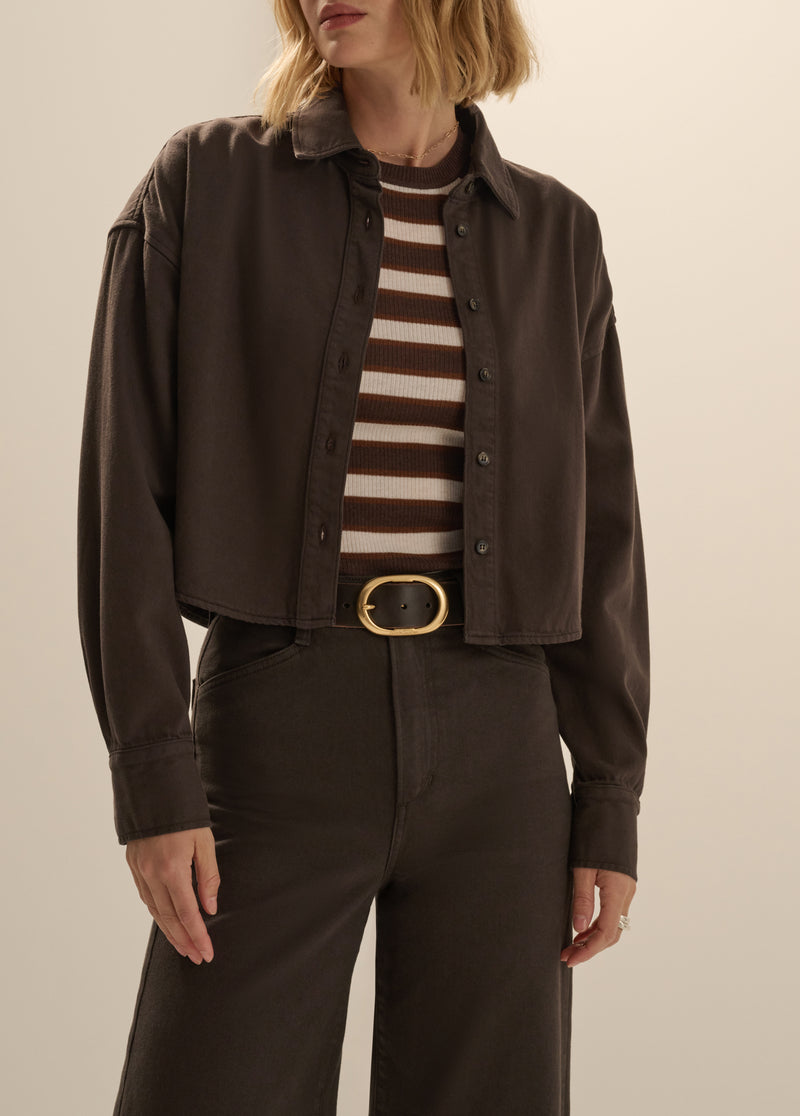 THE CROP EX-BOYFRIEND SHIRT