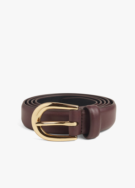 Elegant Burgundy Gold Favorite Belt | women display picture 1