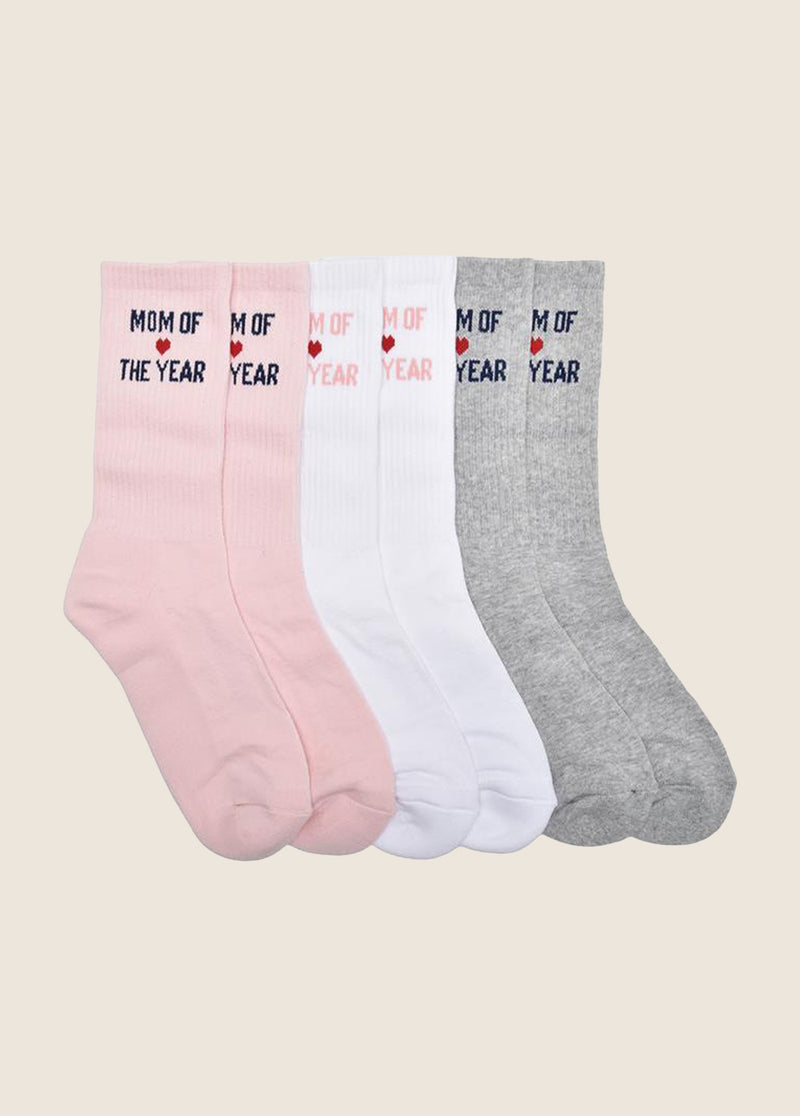 THE MOM OF THE YEAR HEART SOCK BOX SET