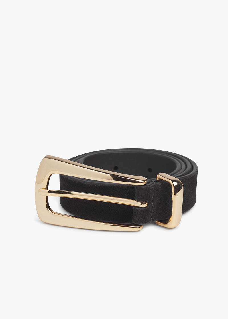 Black Gold Suede Statement Belt | Women's Belts | Favorite Daughter Black Gold Suede Statement Belt | Women's Belts | Favorite Daughter
