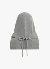Cozy Grey Heather Hooded Scarf | women's Scarfs | Favorite Daughter