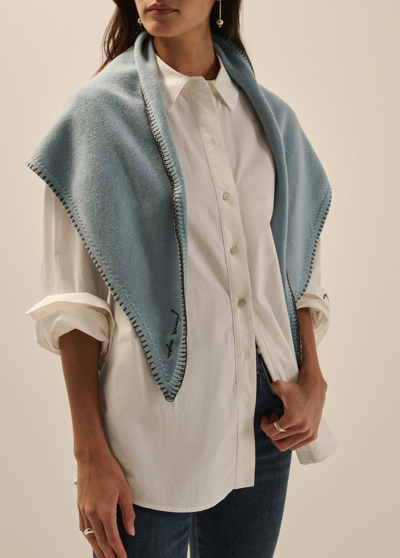THE STITCHED TRIANGLE SCARF