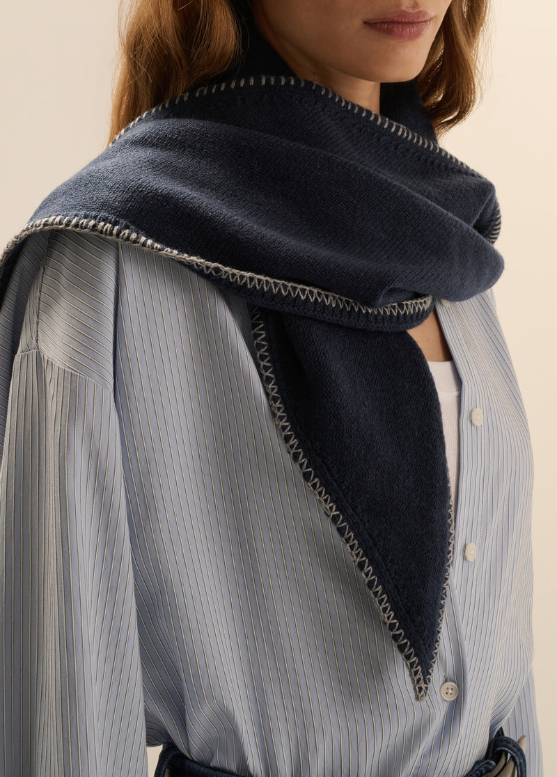 THE STITCHED TRIANGLE SCARF