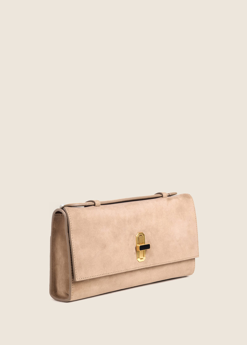 THE SUEDE HEIRLOOM CLUTCH