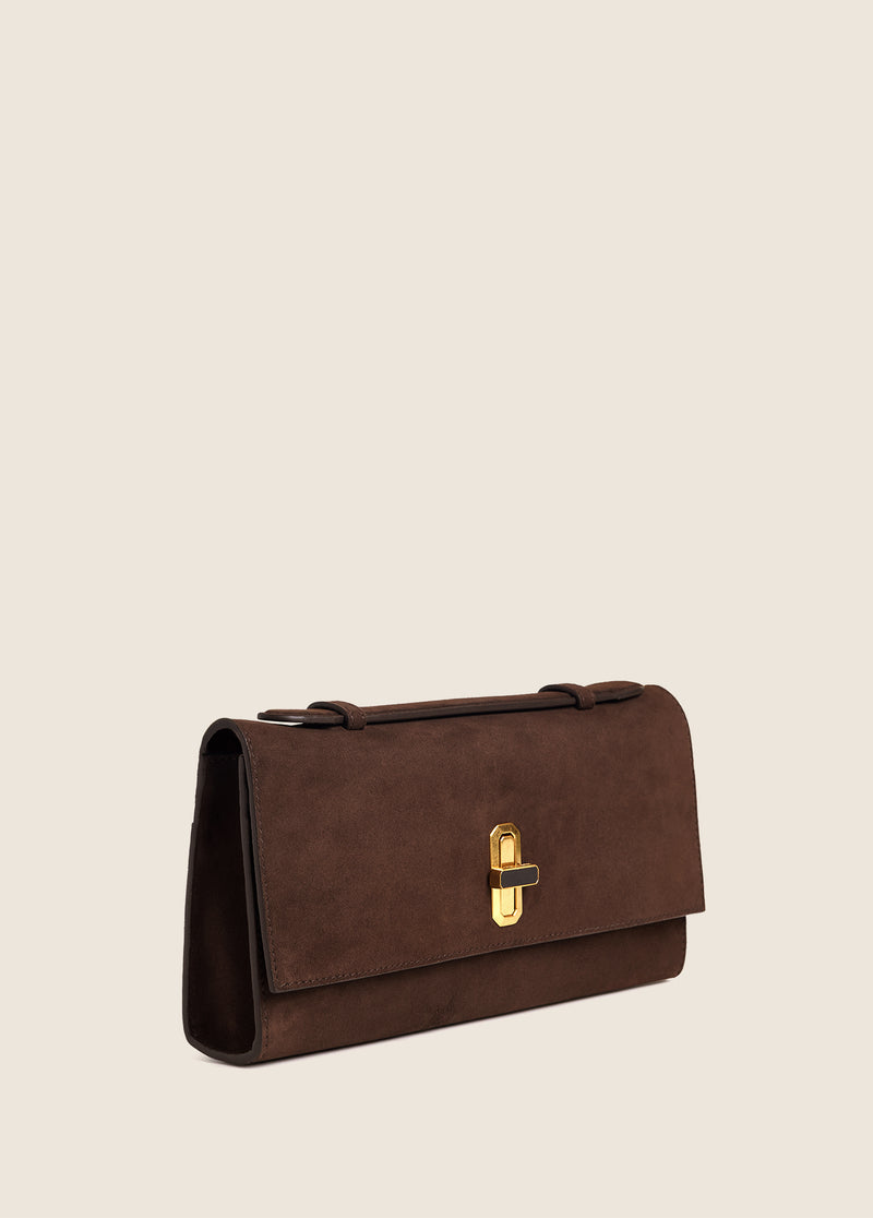 THE SUEDE HEIRLOOM CLUTCH