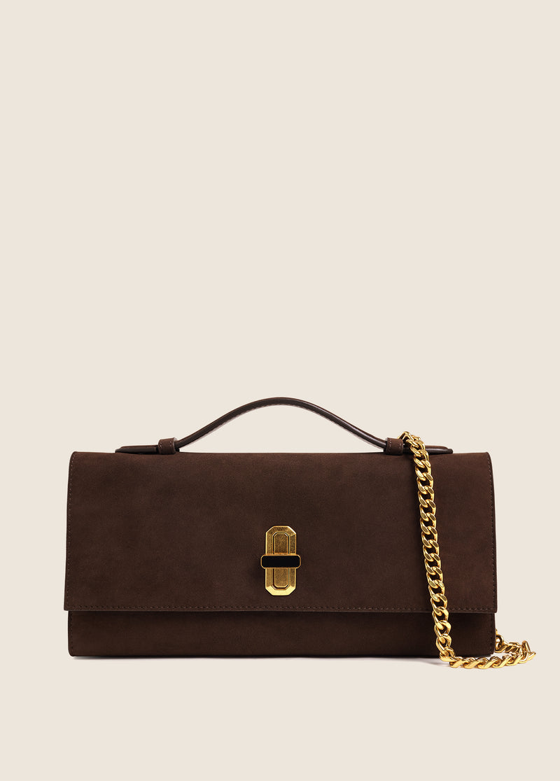 THE SUEDE HEIRLOOM CLUTCH
