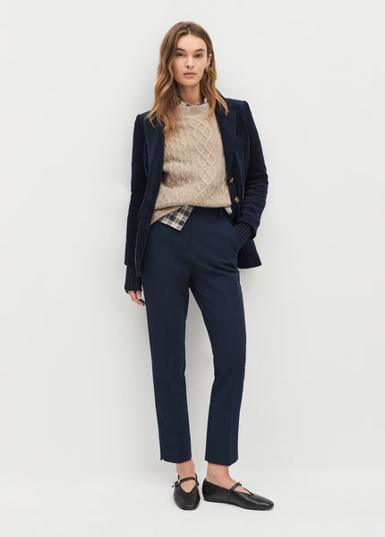 cigarette trousers womens with Pleats and Cuffs - BLUE This piece transcends traditional boundaries Max Mara | Woman -