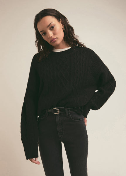 THE OVERSIZED CABLE SWEATER | Favorite Daughter