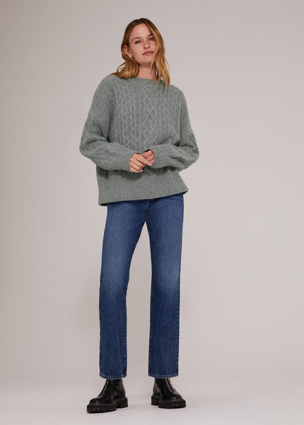 ESIwona Pullover Knit GOTS - Gray Melange – esmestudios.com