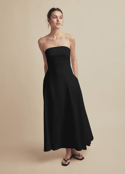 Buy Beautiful Black Italian Linen Dress at Social Butterfly Collection for  only $ 89.00