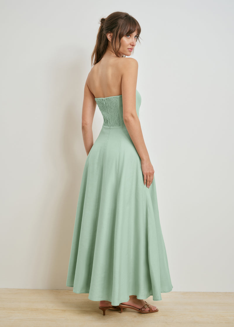 Favorite Daughter Women's The Favorite Strapless Maxi Dress - Light Sage - Size 4 Favorite Daughter Women's The Favorite Strapless Maxi Dress - Light Sage - Size 4