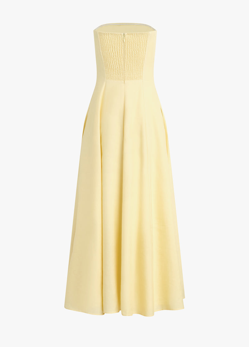 The Favorite Linen Dress Moonbeam for Women, Size 12, 67% Lyocell, 33% Linen