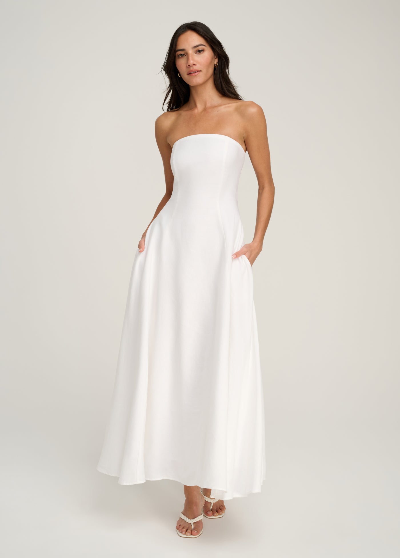 Favorite Daughter The Favorite Linen Dress in White - Size 6 Favorite Daughter The Favorite Linen Dress in White - Size 6