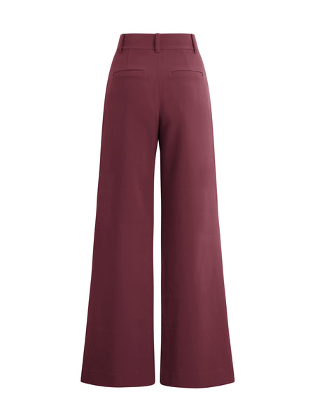 Jones Wide Leg Pant | Burgundy High-Rise Trousers with Elegant Flair | Favorite Daughter Jones Wide Leg Pant | Burgundy High-Rise Trousers with Elegant Flair | Favorite Daughter