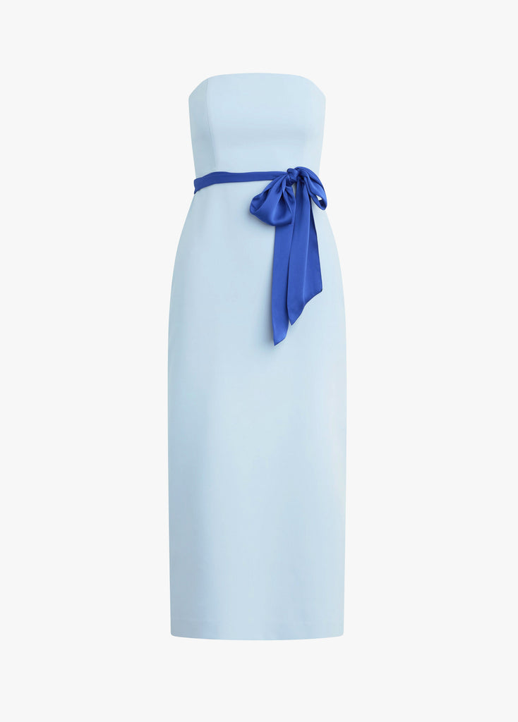 The Long Willow Dress With Sash sky Blue Size 10 by Favorite Daughter