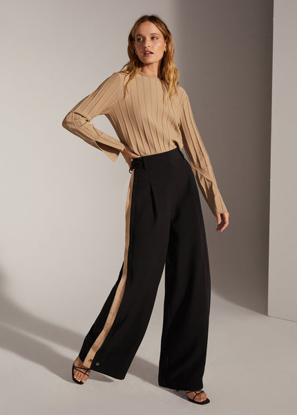 Women's Margaret M  Wide Leg and Wide Waistband Fashion Pant