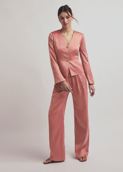 Mirabella Suit Pant In Dusty Rose