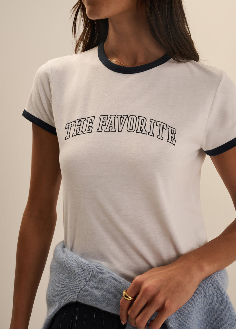 THE CROPPED FAVORITE RINGER TEE