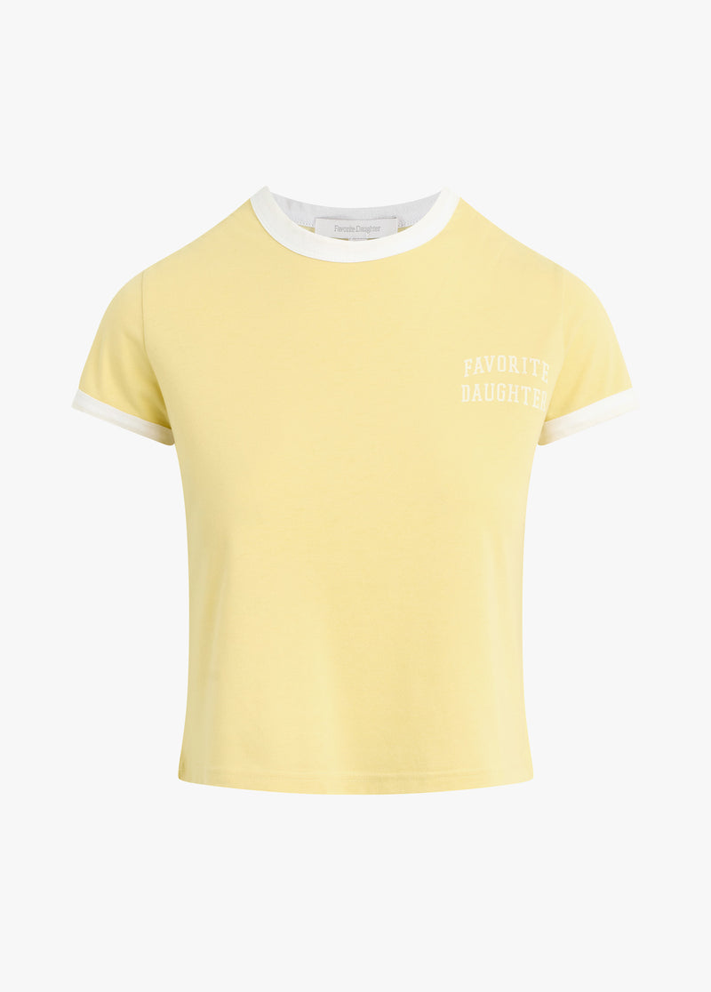 THE CROPPED FAVORITE DAUGHTER RINGER TEE