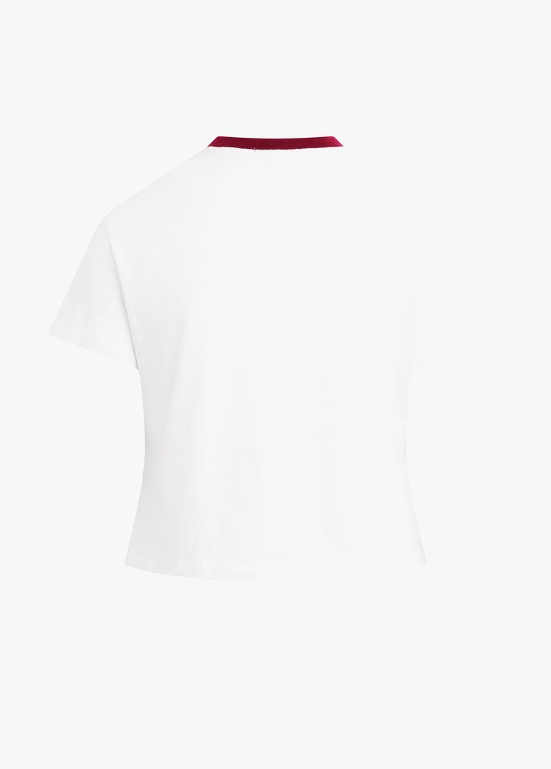 THE CROPPED SIGNATURE CHEST LOGO TEE