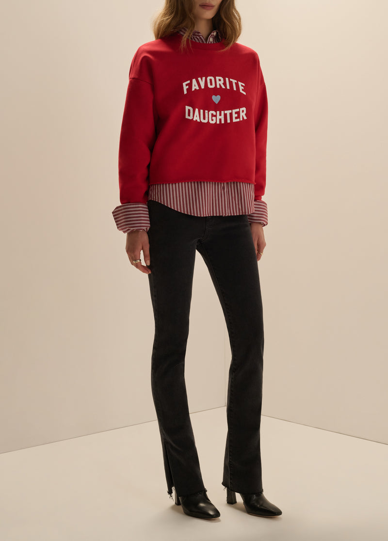 THE CROPPED FAVORITE DAUGHTER SWEATSHIRT
