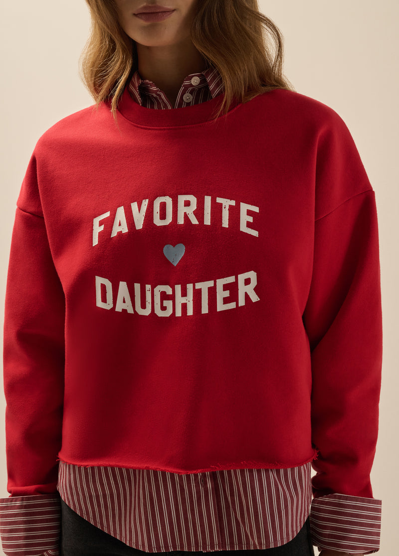 THE CROPPED FAVORITE DAUGHTER SWEATSHIRT