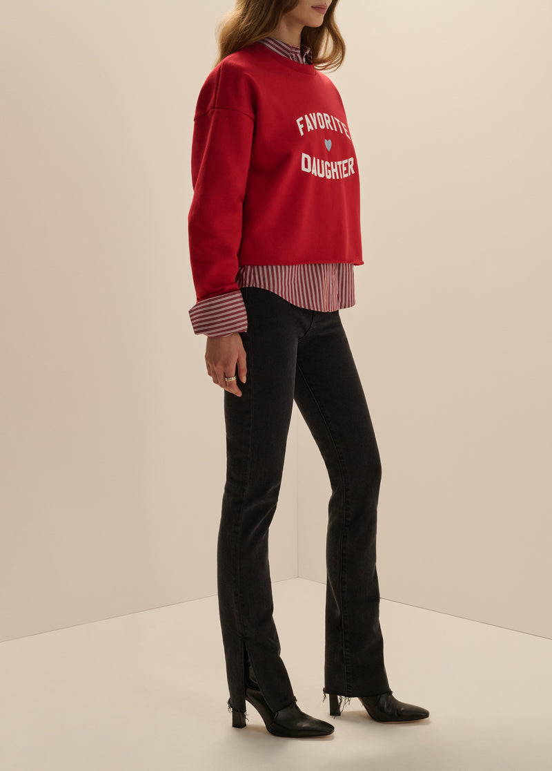 THE CROPPED FAVORITE DAUGHTER SWEATSHIRT