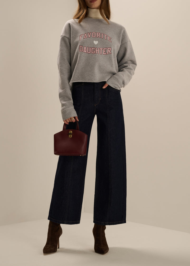 THE CROPPED FAVORITE DAUGHTER SWEATSHIRT