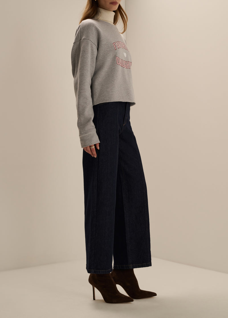 THE CROPPED FAVORITE DAUGHTER SWEATSHIRT