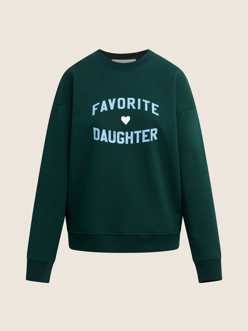THE FAVORITE DAUGHTER HEART LOGO SWEATSHIRT